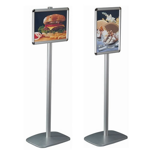 Height Adjustable Vertical Menu Board | A4 & A3 Sizes White Light Display